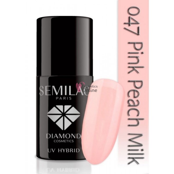 Oja UV Semilac 047 roz Pink Peach Milk 7 ml